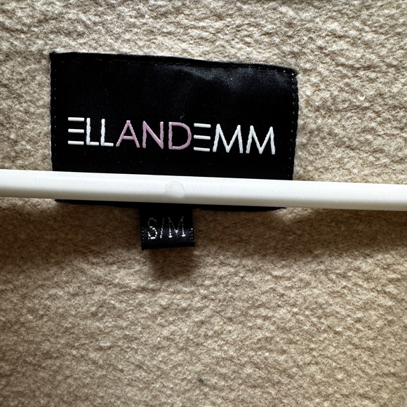 EllandEmm Beige Hoodie with Black Label - Picture 3 of 5